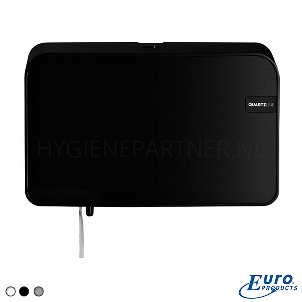 DP101043-90 Euro Products Quartz Black toiletroldispenser duo doprol